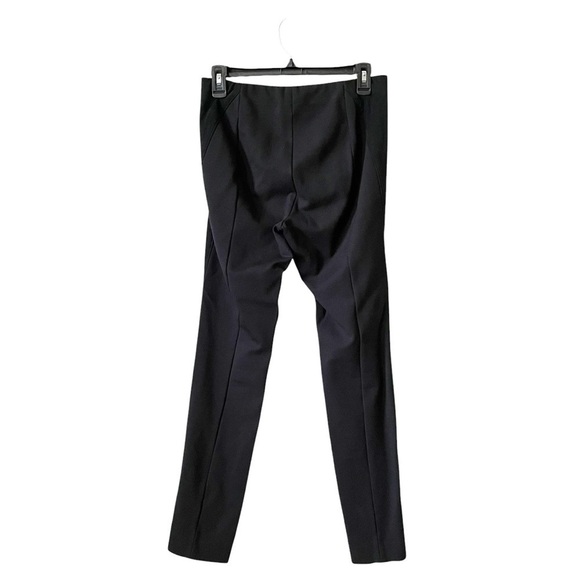 E3 Etcetera Pants Womens Size 4 Black Dress Trousers Faux Suede Front Panel Work - Picture 4 of 6